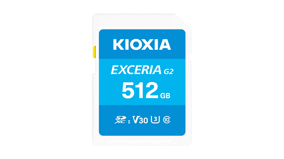 Kioxia LNEX2L512GG4, 512 GB, SDXC, Klasse V30, UHS-I, 100 / 50 MB/s