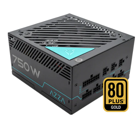 AZZA PSAZ-750W (80+Gold) Modular PC-Netzteil 120mm Lüfter ATX 2.4
