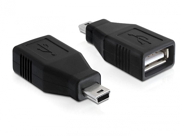 USB 2.0 Adapter  1x USB A Buchse / 1x Mini USB Stecker