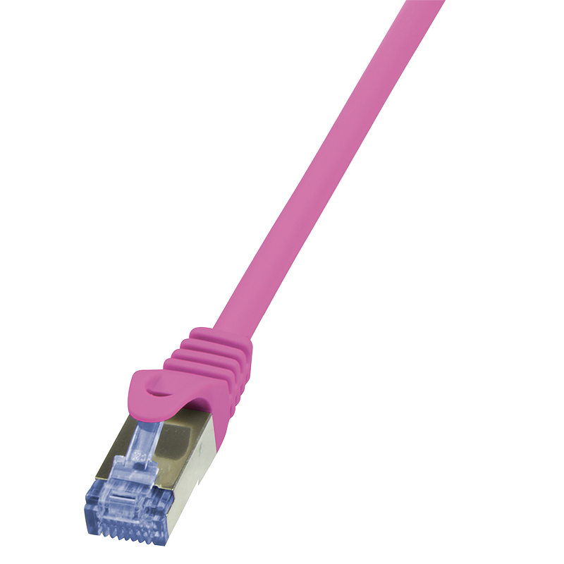 Netzwerk Patchkabel 10m, magenta 2xRJ45 Stecker Cat.6A S/FTP PIMF Netzwerk Patchkabel 10m, magenta 2xRJ45 Stecker Cat.6A S/FTP PIMF