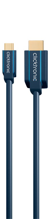 Clicktronic USB-C / HDMI Kabel 2 Meter USB 3.1 Typ C-Stecker > HDMI-Stecker