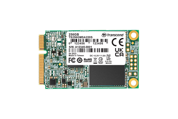 Transcend MSA220S SSD 256GB mSATA 3D NAND, SATA3 Transcend MSA220S SSD 256GB mSATA 3D NAND, SATA3
