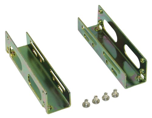 Einbaurahmenkit für 1x 3.5" Festplatte auf 5.25", Universal für PC-Gehäuse mit Schraubensatz, intern Einbaurahmenkit für 1x 3.5" Festplatte auf 5.25", Universal für PC-Gehäuse mit Schraubensatz, intern