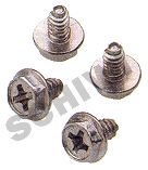 Schraubensatz für Netzteile 4x Kreuzschlitz mit Grobgewinde 3x6mm ISO, verchromt (gold) Schraubensatz für Netzteile 4x Kreuzschlitz mit Grobgewinde 3x6mm ISO, verchromt (gold)