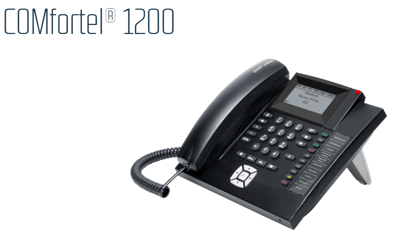Auerswald COMfortel 1200  ISDN-Tischtelefon schwarz