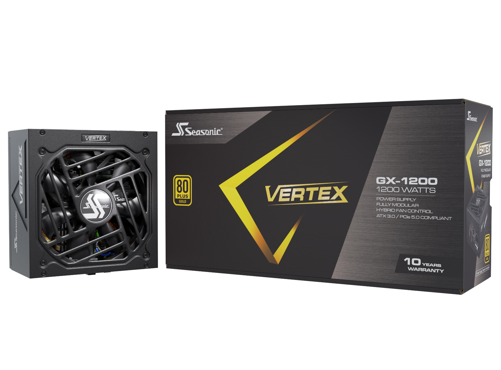 Seasonic Vertex-GX-1200 Modular 1200 Watt (80+Gold) PC-Netzteil ATX 3.0 / PCIe 5.0 Seasonic Vertex-GX-1200 Modular 1200 Watt (80+Gold) PC-Netzteil ATX 3.0 / PCIe 5.0