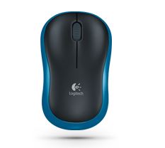Logitech M185 Wireless Optical Mouse USB, schwarz/blau Logitech M185 Wireless Optical Mouse USB, schwarz/blau