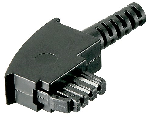 Telefonstecker TAE-F 6P6C für Flachkabel, 6-polig Telefonstecker TAE-F 6P6C für Flachkabel, 6-polig