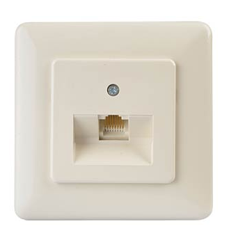 ISDN Unterputzdose     1x8/4 Polig, beige
