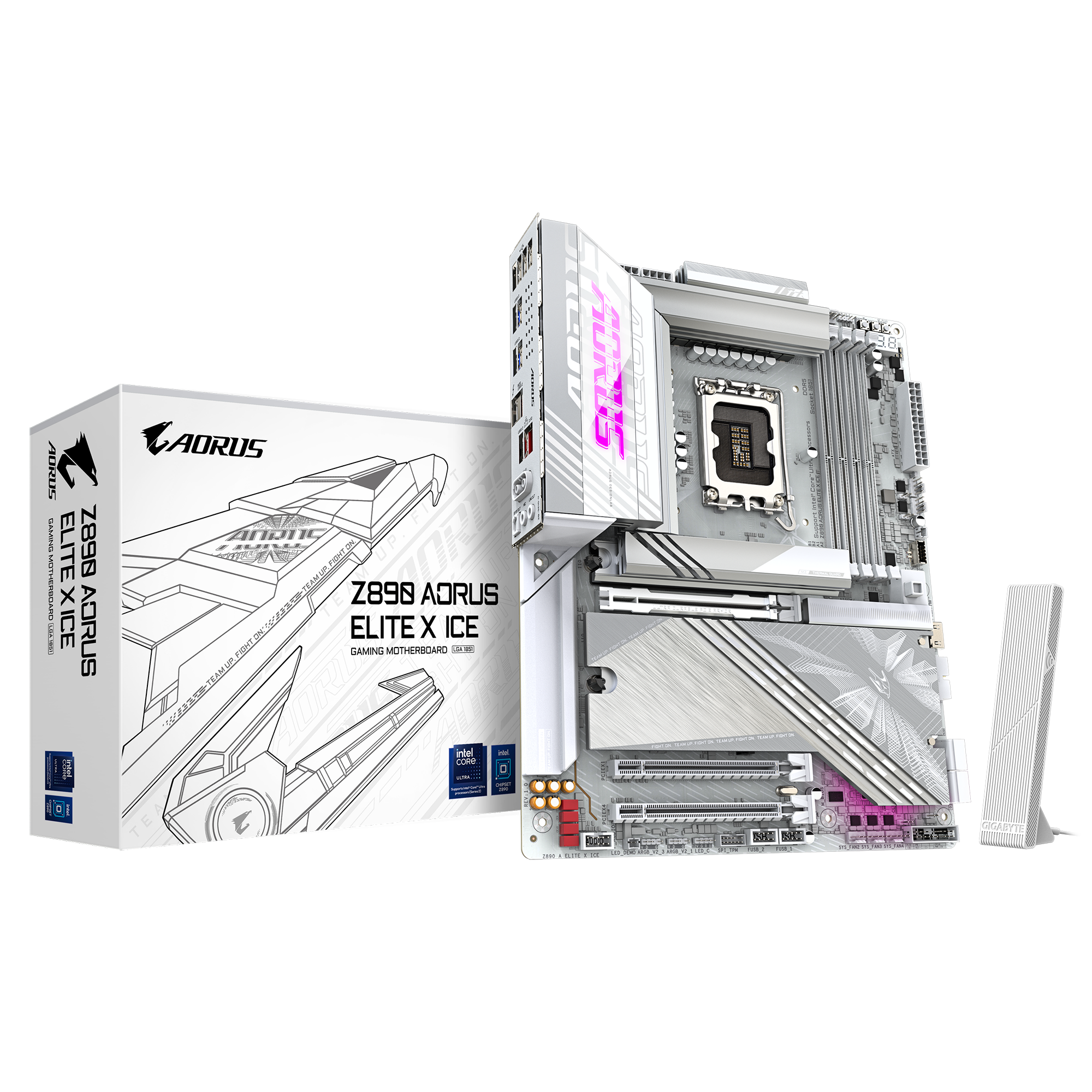 Gigabyte Z890 Aorus Elite X ICE Sockel 1851, 4xDDR5 TB / 5x M.2 / ATX Gigabyte Z890 Aorus Elite X ICE Sockel 1851, 4xDDR5 TB / 5x M.2 / ATX