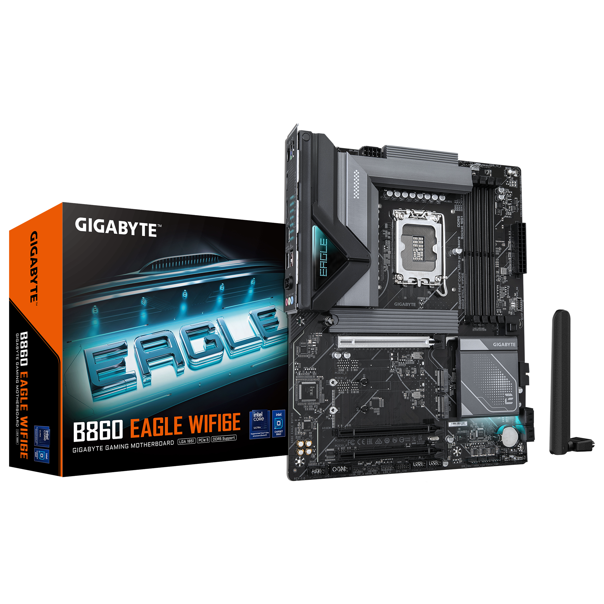 Gigabyte B890 EAGLE WiFi6E  Sockel 1851, 4xDDR5  HDMI / DP / 3x M.2 / ATX