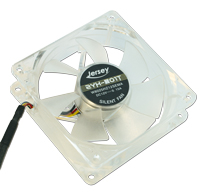 Jersey ZYK-801T PC-Lüfter  80x80x25mm  4-pol. PWM-Stecker, transparent