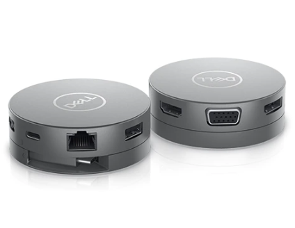 Dell DA310 Mobile Adapter Dockingstation 470-AEUP 2xUSB3.1/HDMI/VGA/DisplayPort/USB-C/Ethernet passiv Grey