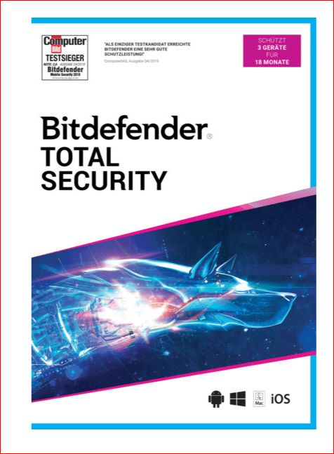 Bitdefender Total Security 3 Geräte / 18 Monate Bitdefender Total Security 3 Geräte / 18 Monate