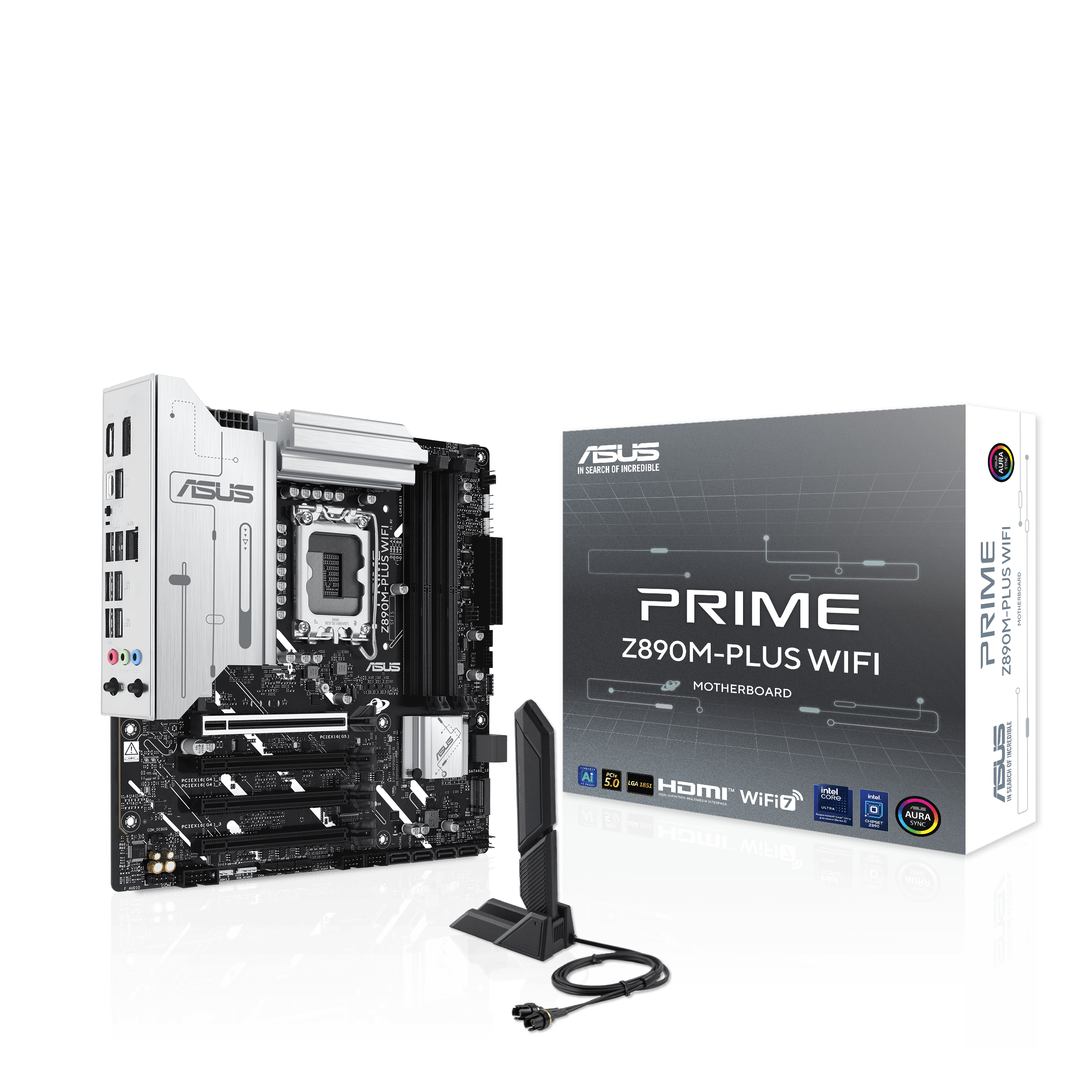 ASUS Prime Z890M-Plus WiFi Sockel 1851, 4xDDR5 HDMI / DP / 3xM.2 / mATX ASUS Prime Z890M-Plus WiFi Sockel 1851, 4xDDR5 HDMI / DP / 3xM.2 / mATX