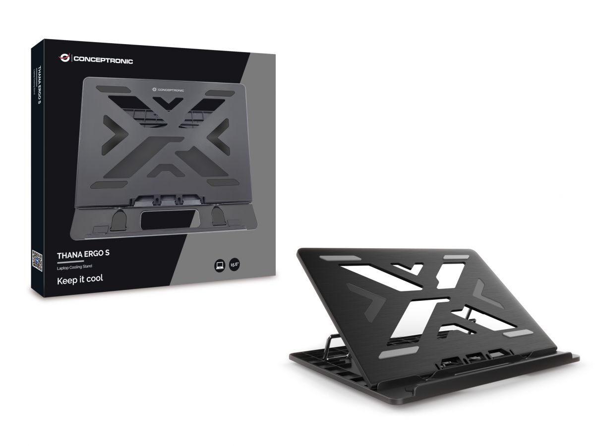 Notebook-Ständer CONCEPTRONIC ERGO S Cooling Pad für 11-15,6" Laptops Notebook-Ständer CONCEPTRONIC ERGO S Cooling Pad für 11-15,6" Laptops