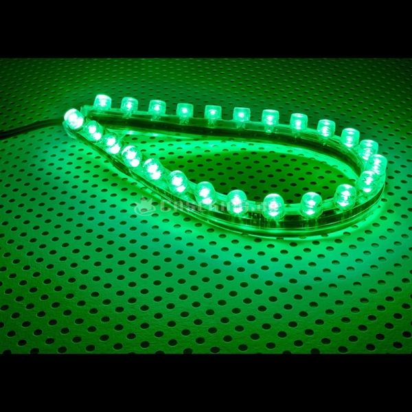 LED FlexLight mit 24 LED's 1x LED-Band 24cm wasserdicht mit NT-Anschluss, grün LED FlexLight mit 24 LED's 1x LED-Band 24cm wasserdicht mit NT-Anschluss, grün