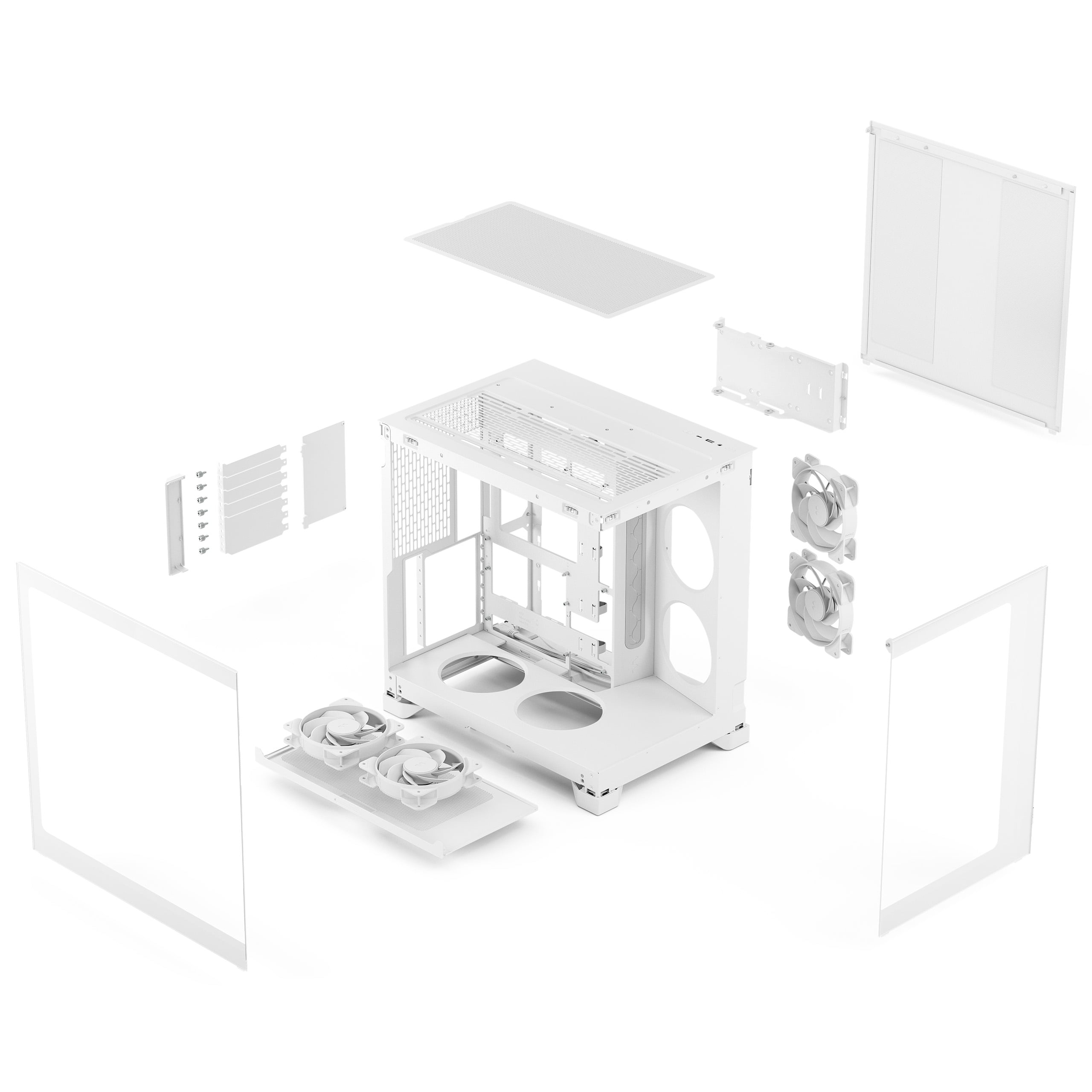 Fractal Design Pop 2 Vision RGB weiss, Panorama Tower Gehäuse, ohne Netzteil