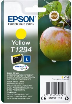Epson T1294 Tintenpatrone (Apfel) für Stylus BX305F, 7ml DURABrite gelb Epson T1294 Tintenpatrone (Apfel) für Stylus BX305F, 7ml DURABrite gelb