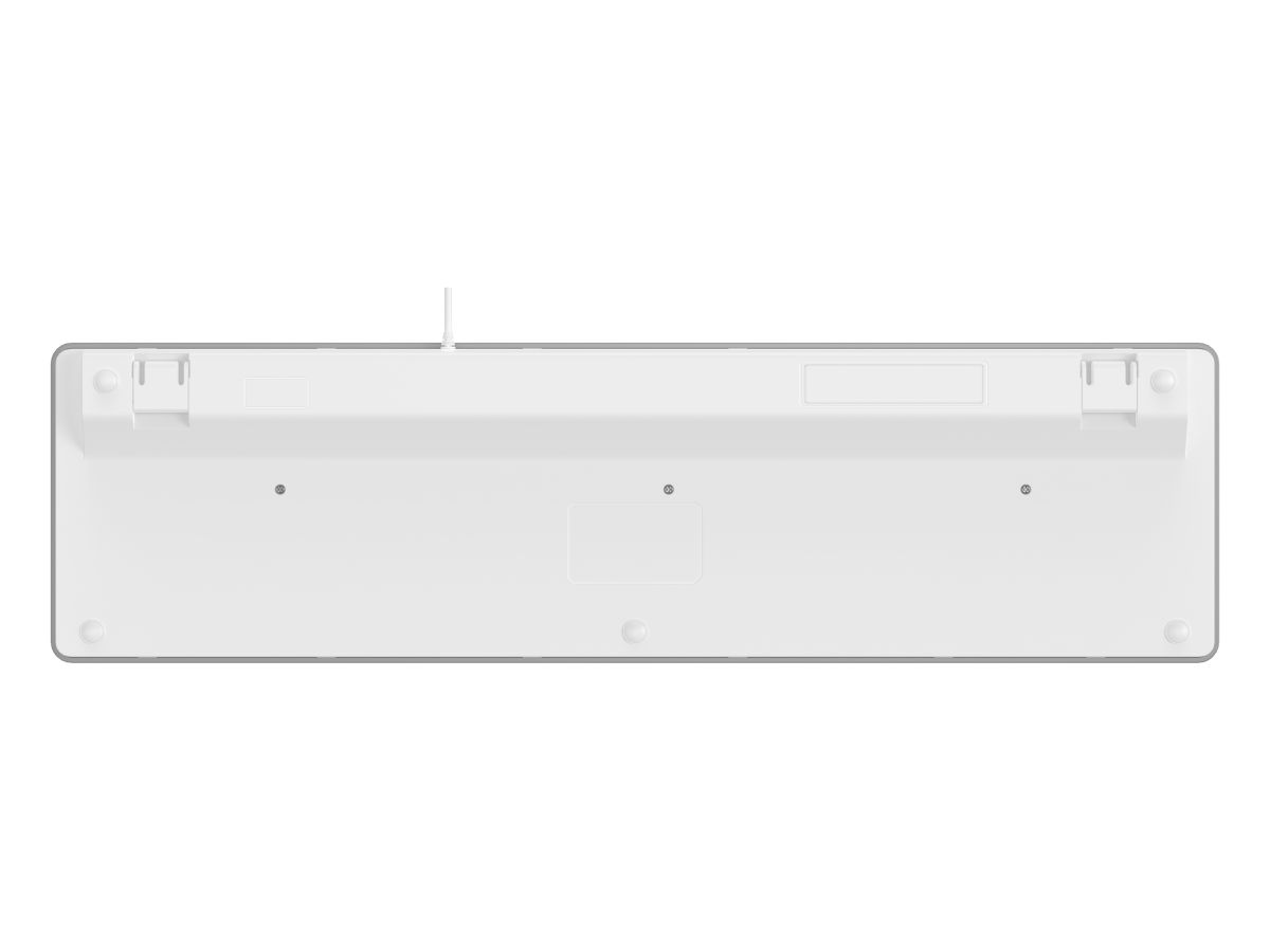 Conceptronic Tastatur slim USB-A/USB-C deutsch, silber/weiss