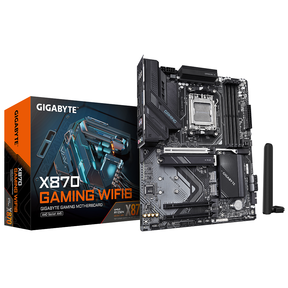 Gigabyte X870 Gaming WiFi6 Socket AM5 4xDDR5 HDMI / USB-C / M.2, ATX Gigabyte X870 Gaming WiFi6 Socket AM5 4xDDR5 HDMI / USB-C / M.2, ATX