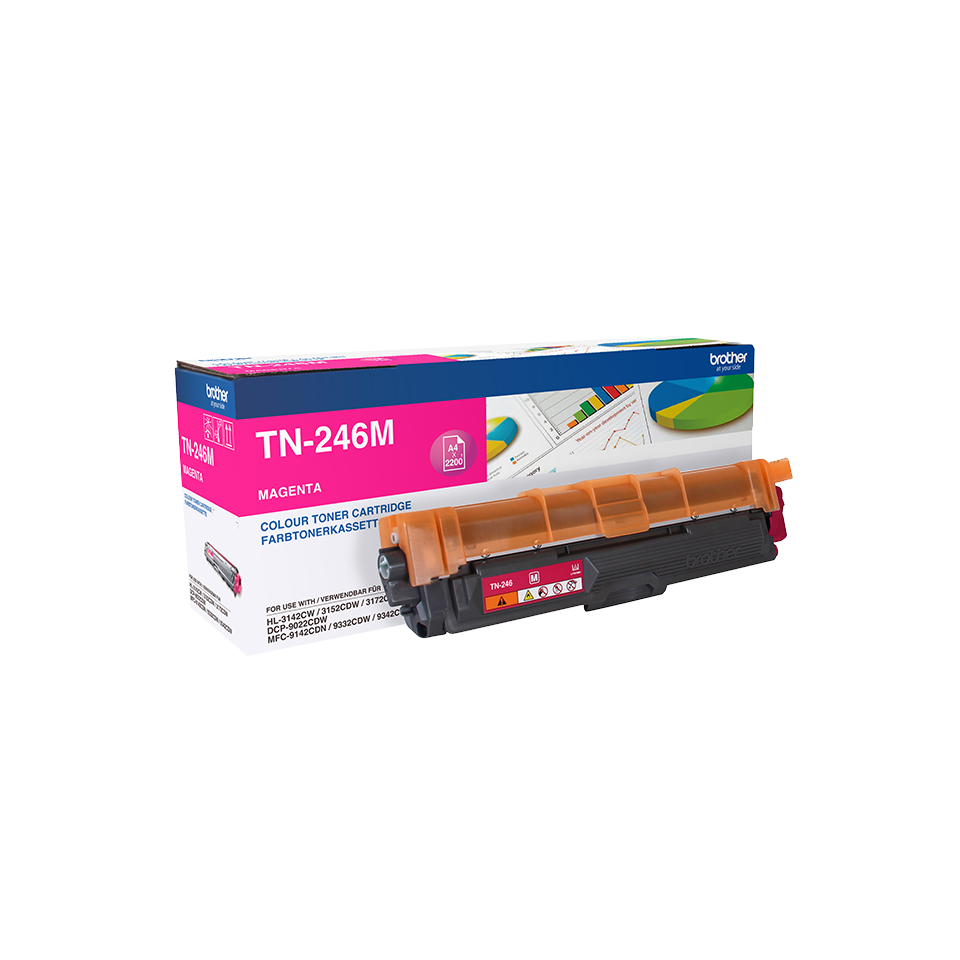 Brother Toner TN246M für HL-3152CDW HL-3172CDW, 2200 Seiten, magenta Brother Toner TN246M für HL-3152CDW HL-3172CDW, 2200 Seiten, magenta