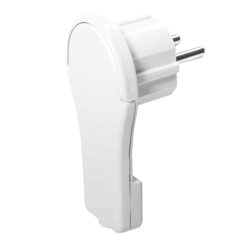 Flachwinkelstecker, zur Selbstmontage, weiß Flachwinkelstecker, zur Selbstmontage, weiß