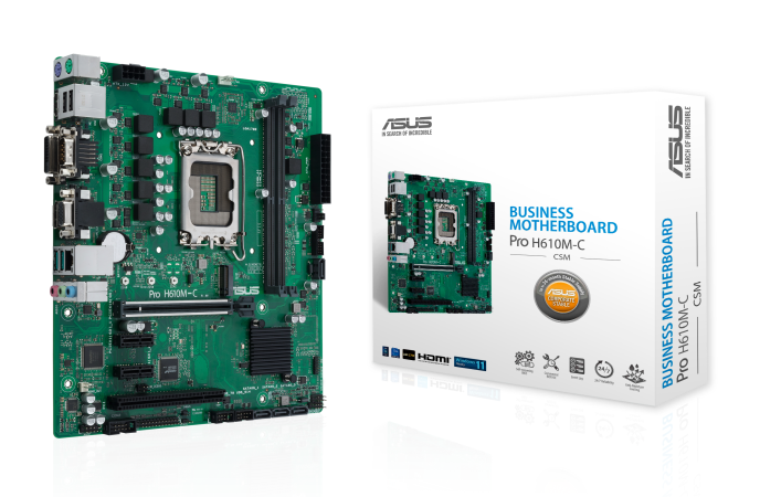 ASUS PRO H610M-C CSM Sockel 1700, 2xDDR5 HDMI / DP / DVI / VGA / 1x M.2 / mATX ASUS PRO H610M-C CSM Sockel 1700, 2xDDR5 HDMI / DP / DVI / VGA / 1x M.2 / mATX