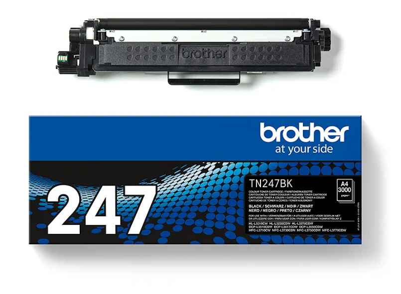 Brother Toner TN247BK für HL-L3230, DCP-L3510, MFC-L3730, 3000 Seiten, schwarz Brother Toner TN247BK für HL-L3230, DCP-L3510, MFC-L3730, 3000 Seiten, schwarz