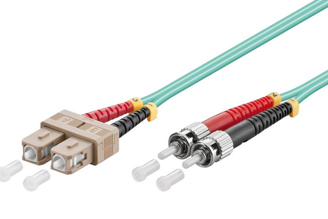 LWL Kabel 0,5m SC-ST 50/125µ OM3 Duplex LWL Kabel 0,5m SC-ST 50/125µ OM3 Duplex