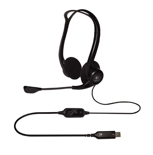 Logitech Headset 960 USB stereo integriertes Mikrofon, schwarz Logitech Headset 960 USB stereo integriertes Mikrofon, schwarz