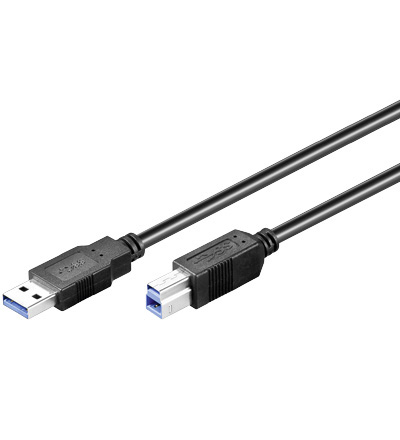 USB 3.0 Anschlusskabel 3 Meter USB-A Stecker/USB-B Stecker, 3x geschirmt