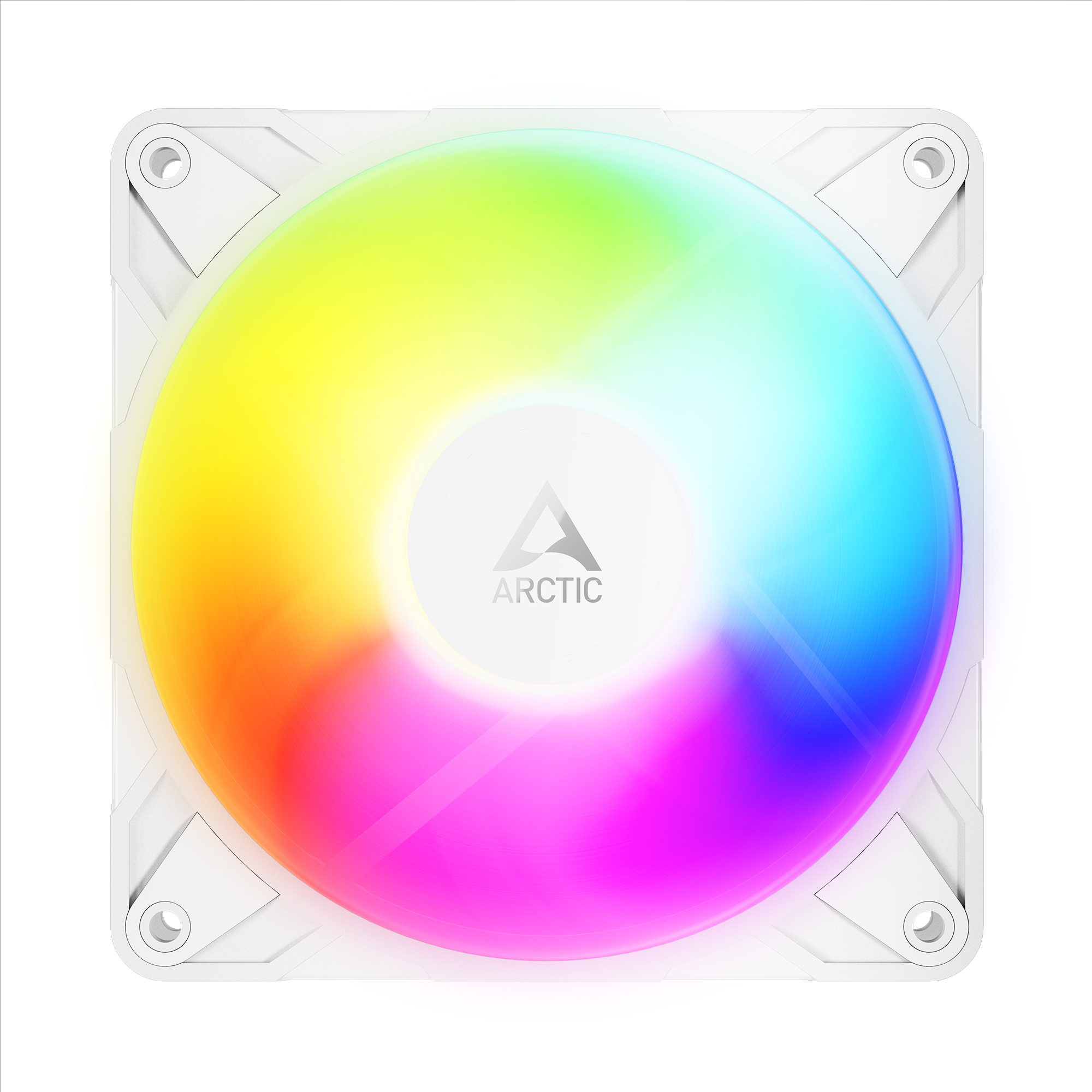 Arctic P12 Pro Reverse A-RGB 3-Pack PC-Lüfter 120x120x25mm 4-pol. PWM-Stecker, weiß