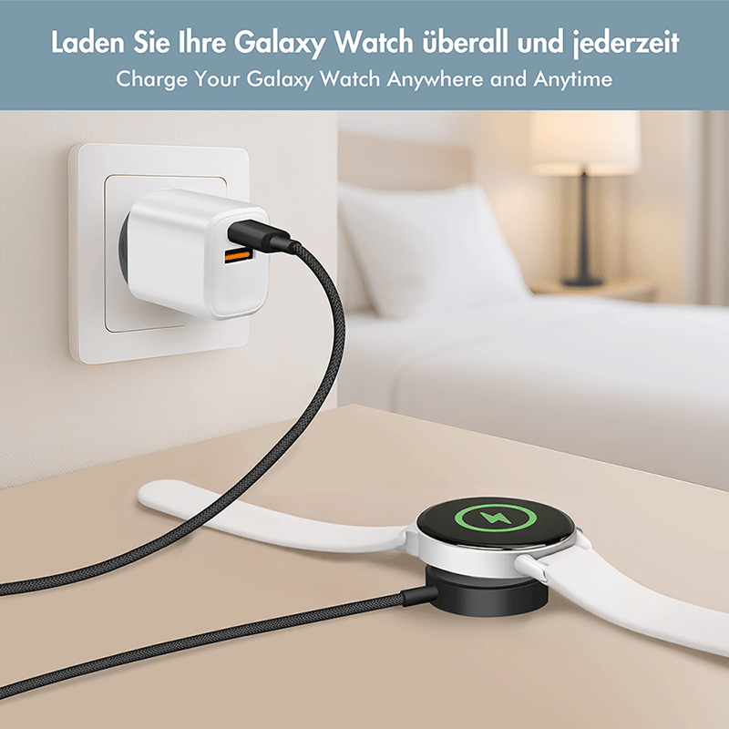 Logilink Wireless charger for Samsung watch, black, 1 m