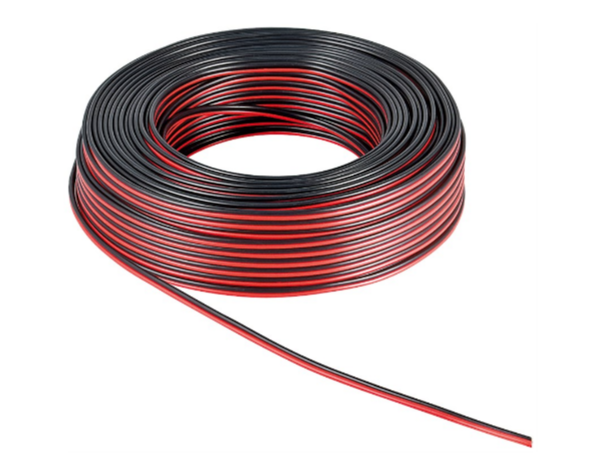 Lautsprecher Kabel 2x 0.5mm, rot/schwarz, CU, 25 Meter Lautsprecher Kabel 2x 0.5mm, rot/schwarz, CU, 25 Meter