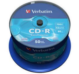 CD-Rohling VERBATIM extra protect 50er Spindel 52x/700MB CD-Rohling VERBATIM extra protect 50er Spindel 52x/700MB