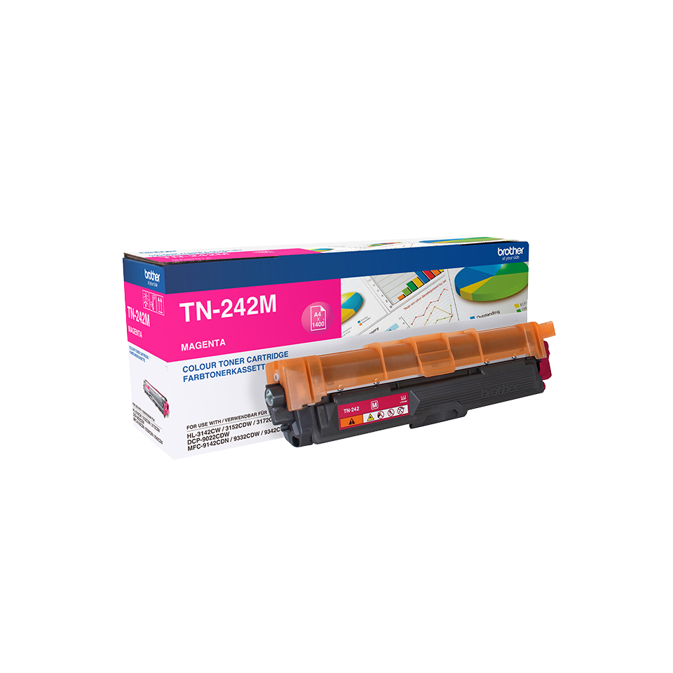Brother Toner TN242M für HL-3152CDW HL-3172CDW, 1400 Seiten, magenta Brother Toner TN242M für HL-3152CDW HL-3172CDW, 1400 Seiten, magenta