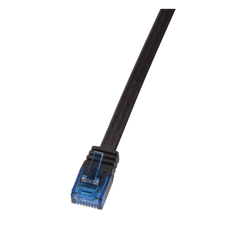 Netzwerk Flach Patchkabel 15m, schwarz 2xRJ45 Stecker Cat.6 U/UTP 32 AWG Netzwerk Flach Patchkabel 15m, schwarz 2xRJ45 Stecker Cat.6 U/UTP 32 AWG