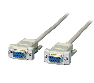 Nullmodem Kabel 1,8 Meter SUB-D Bu / SUB-D Bu 9/9 p., gekreuzt, beige Nullmodem Kabel 1,8 Meter SUB-D Bu / SUB-D Bu 9/9 p., gekreuzt, beige