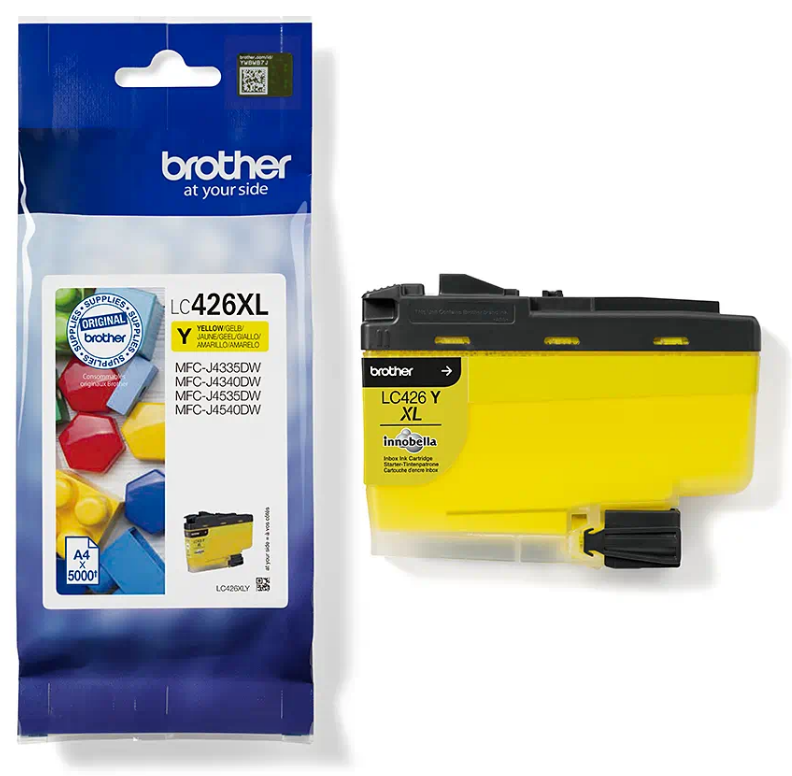 Brother LC-426XLY Tintenpatrone für MFC-J4340DW, J4540DW, gelb für 5000 Seiten Brother LC-426XLY Tintenpatrone für MFC-J4340DW, J4540DW, gelb für 5000 Seiten