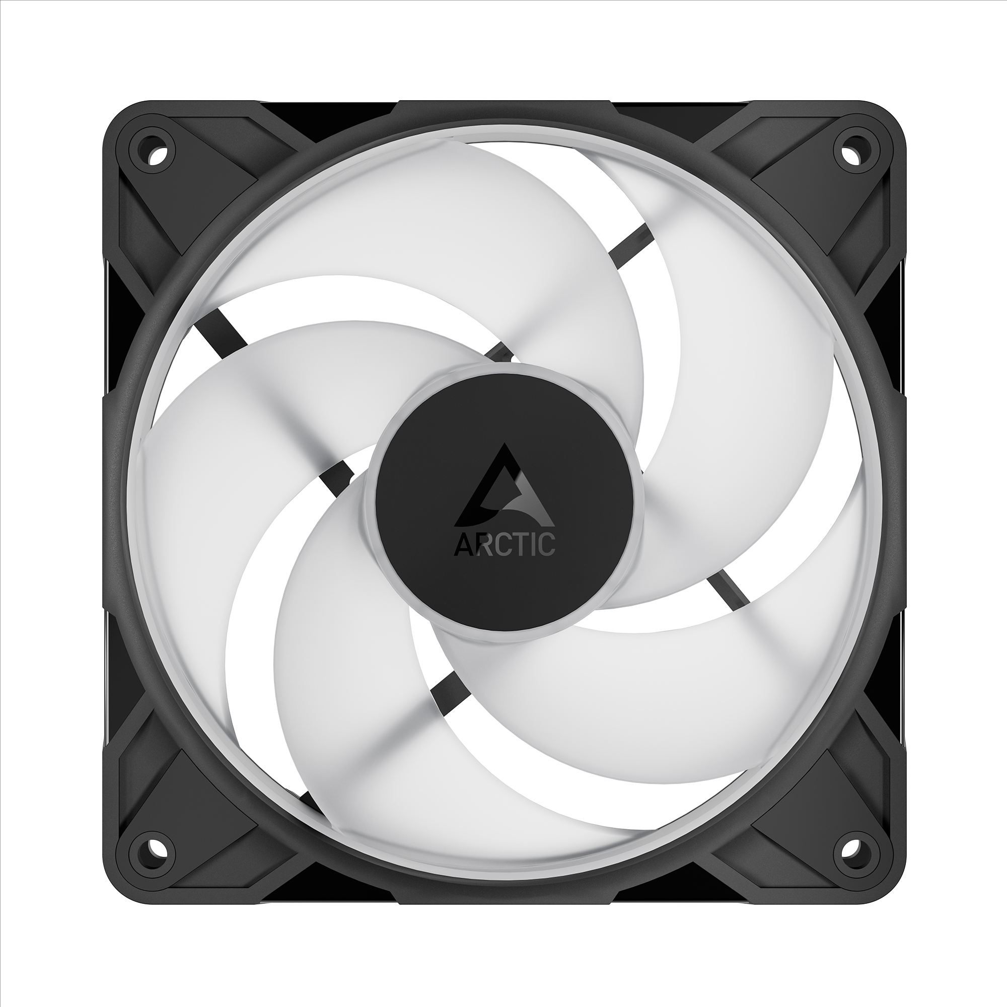 Arctic P12 Pro Reverse A-RGB PC-Lüfter 120x120x25mm 4-pol. PWM-Stecker, schwarz