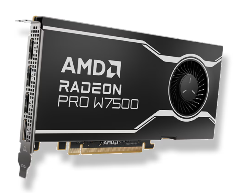 AMD Radeon Pro W7500 8GB DDR6 4xDP PCIe AMD Radeon Pro W7500 8GB DDR6 4xDP PCIe