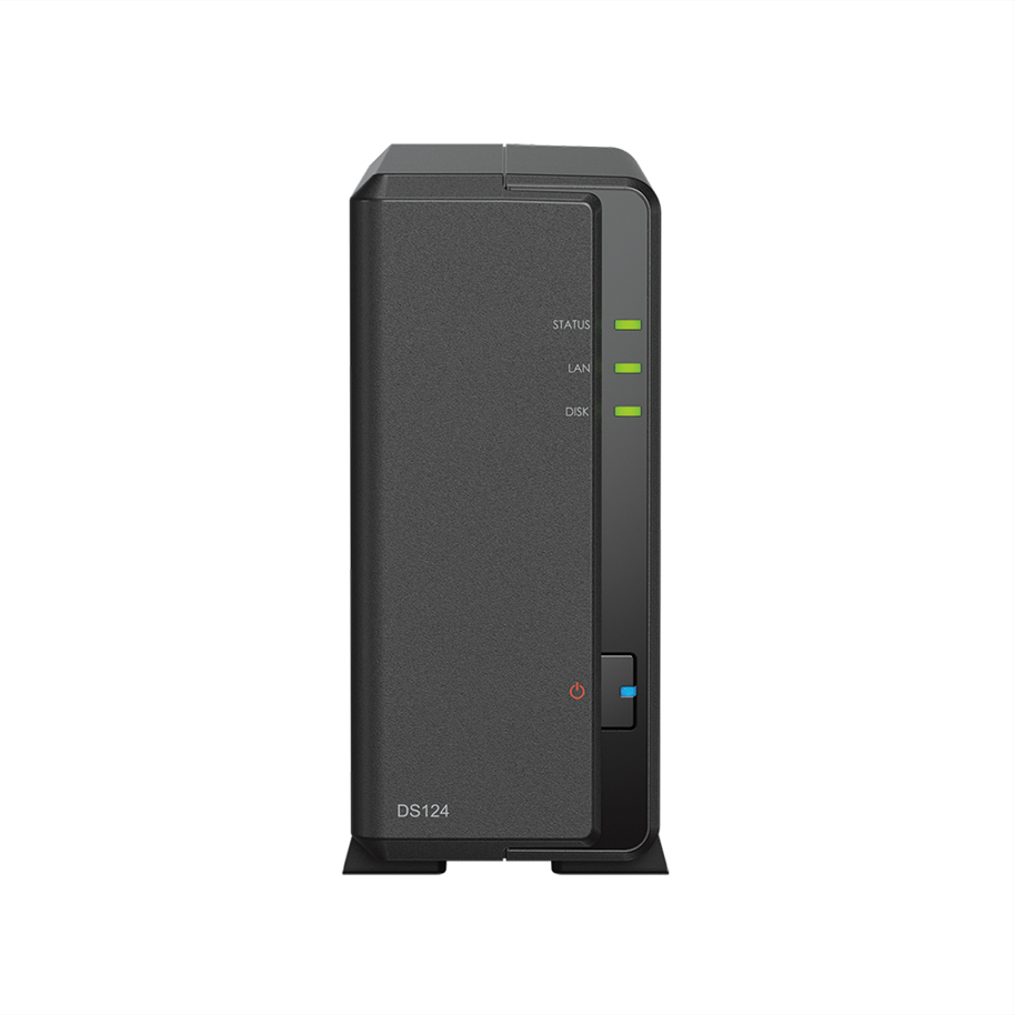 Synology DS124 Disk Station NAS Gehäuse für 1x SATA-HDD 1,7Ghz 1GB RAM 2xUSB3 1xRJ45 Synology DS124 Disk Station NAS Gehäuse für 1x SATA-HDD 1,7Ghz 1GB RAM 2xUSB3 1xRJ45