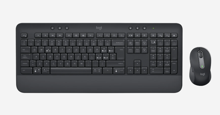 Logitech Cordless Signature MK650 Tastatur & Maus USB Funk/BT, deutsch, schwarz Logitech Cordless Signature MK650 Tastatur & Maus USB Funk/BT, deutsch, schwarz