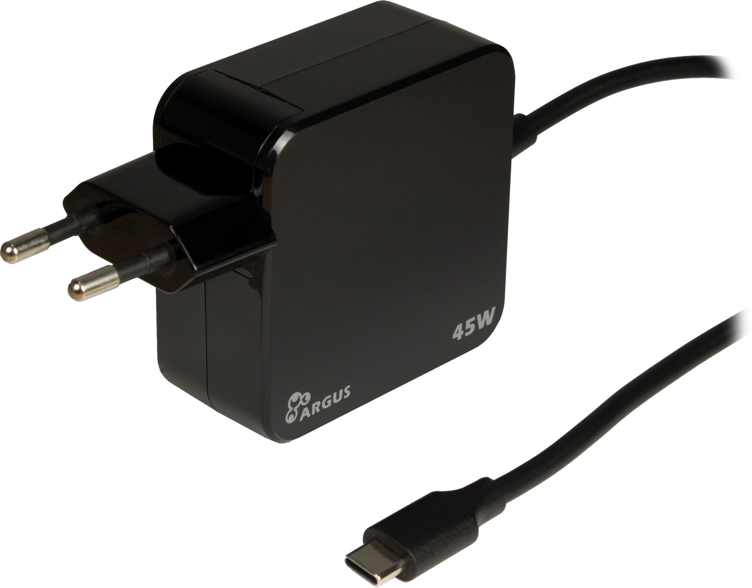 Notebook Netzteil Argus PD-2045 USB-C 45W, schwarz
