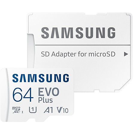Samsung 64GB microSDXC MB-MC64KA EVO Plus Flash-Speicherkarte, Class 10 Samsung 64GB microSDXC MB-MC64KA EVO Plus Flash-Speicherkarte, Class 10