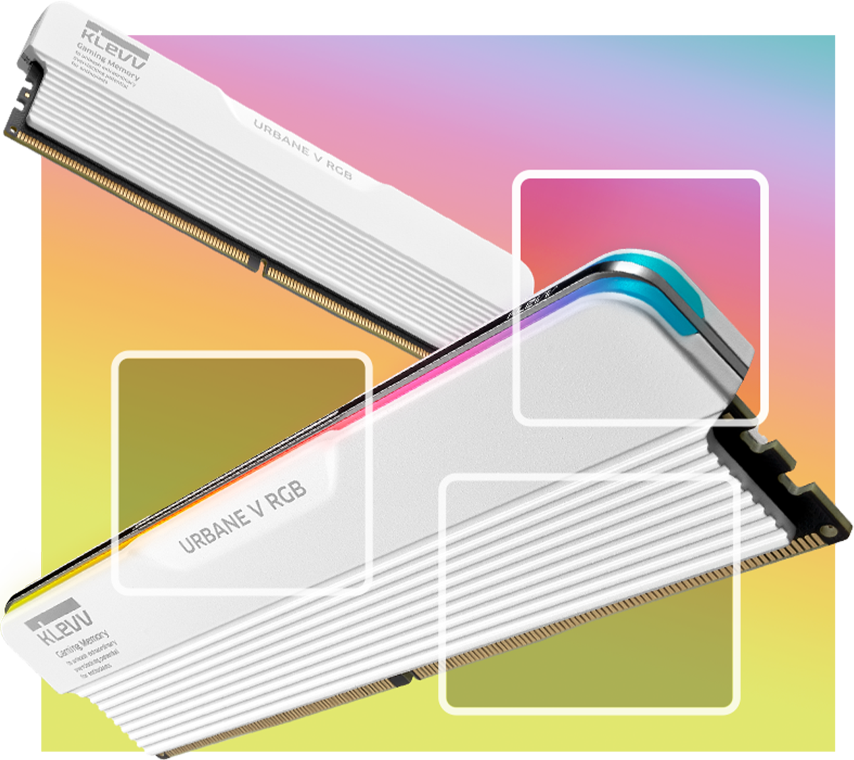 DDR5 RAM KLEVV Urbane V RGB Brilliant White 32GB (2x16GB) PC 6000 CL30