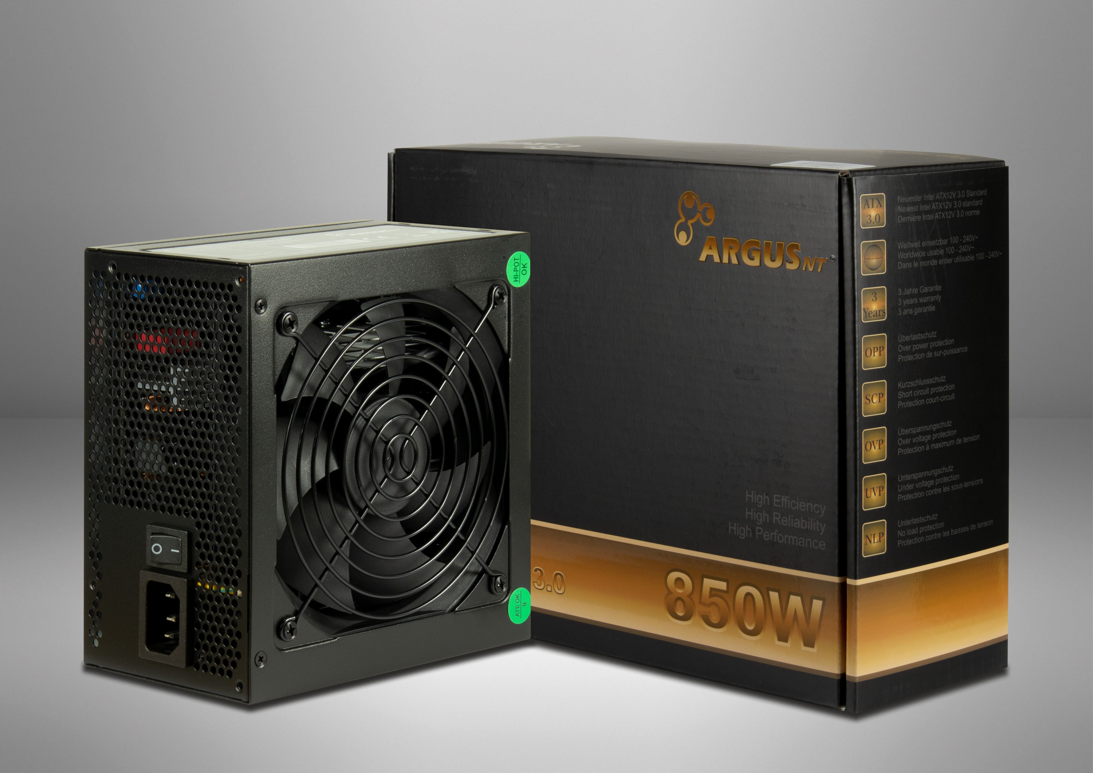 ARGUS BPS-850 850W (80+ Bronze) PC-Netzteil ATX 3.1 ARGUS BPS-850 850W (80+ Bronze) PC-Netzteil ATX 3.1