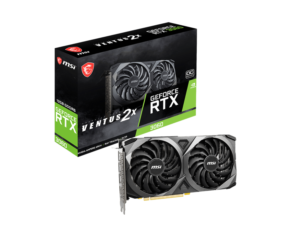 MSI nVidia RTX 3060 Ventus 2X OC 12GB DDR6, HDMI / 3xDP, PCIe 4.0