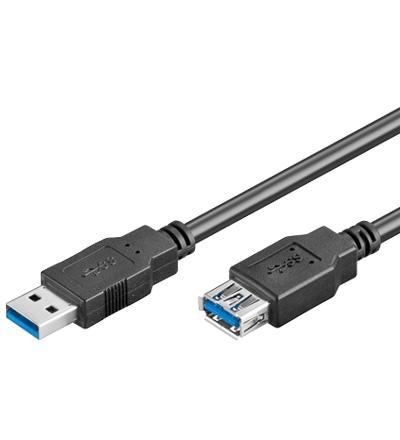 USB 3.0 Verlängerungskabel 0,5 Meter USB-A Stecker/USB-A Buchse, 2x geschirmt USB 3.0 Verlängerungskabel 0,5 Meter USB-A Stecker/USB-A Buchse, 2x geschirmt